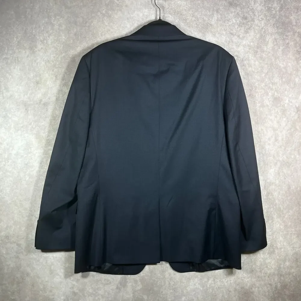MICHAEL Michael Kors Blazer Mens‎ 42S Navy Blue Wool Blend Two-Button Lined